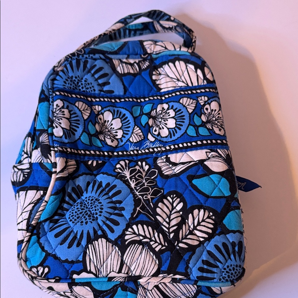 Vera Bradley Blue and Black Floral Backpack